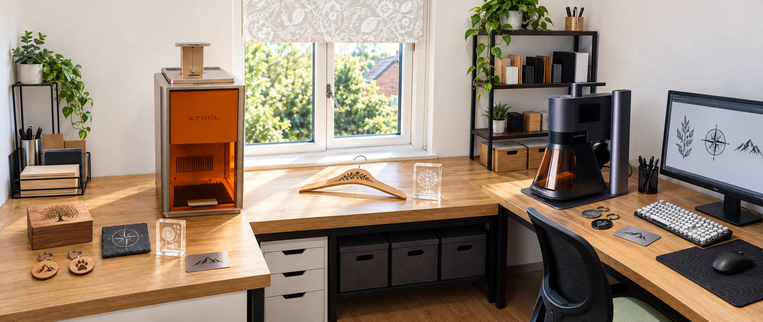 Full view of the Laser & Craft engraving studio